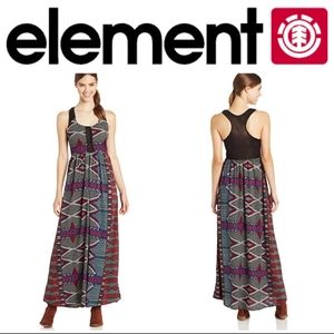 Element Mesh Aztec Maxi Dress